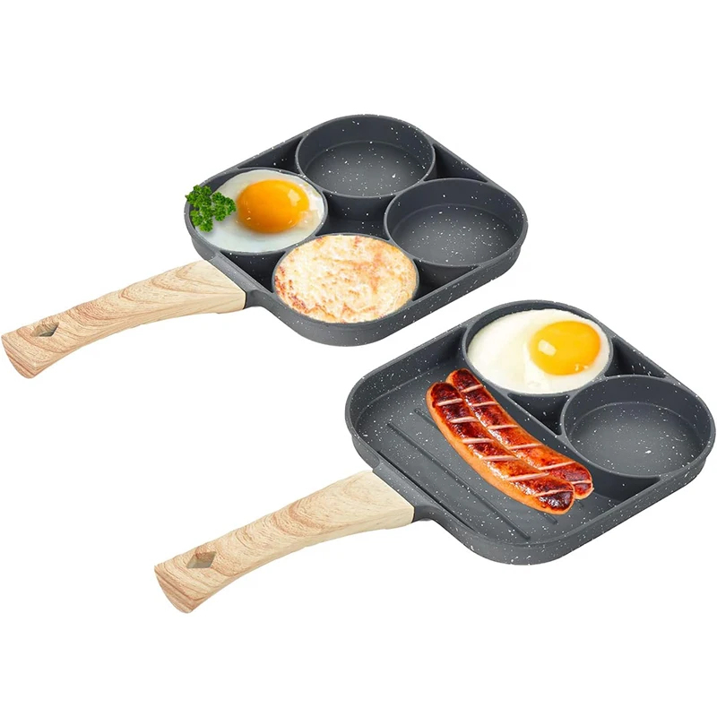Mini Pancake Griddle - 팬케이크 계란 프라이팬 4구 오믈렛 수란