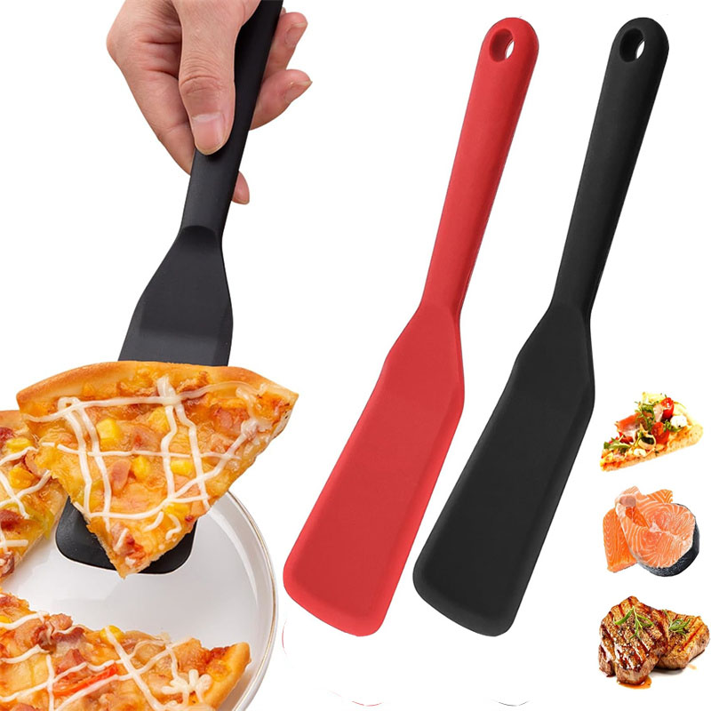 Okonomiyaki Spatula - 1/2개 얇은 실리콘 주걱 터너 계란