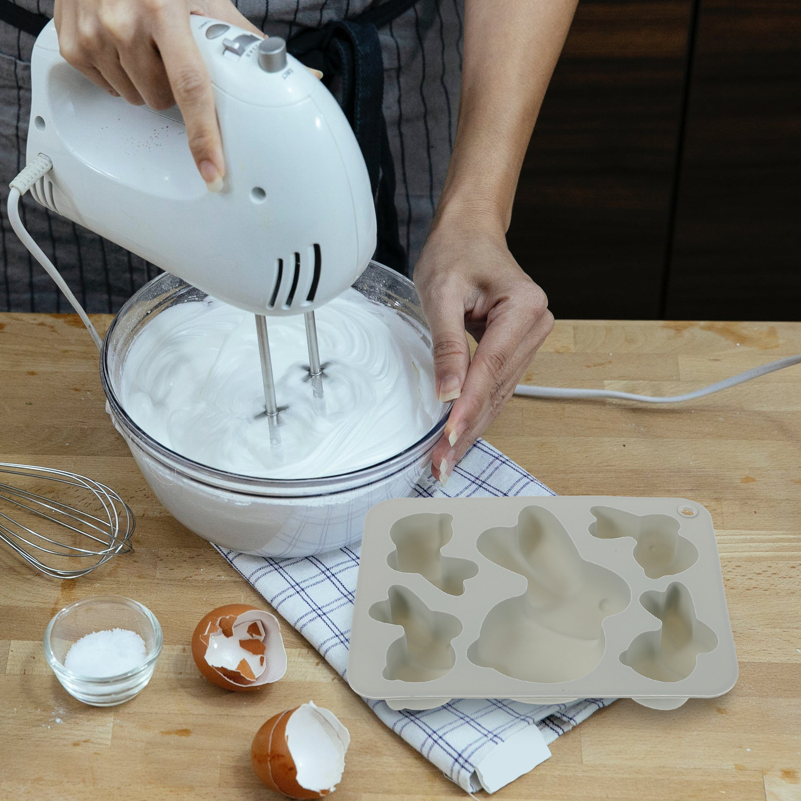 1Pcs 고품질 식품 등급 실리콘 토끼 모양 케이크 금 - Bunny Cake Mold 리뷰 및 가격
