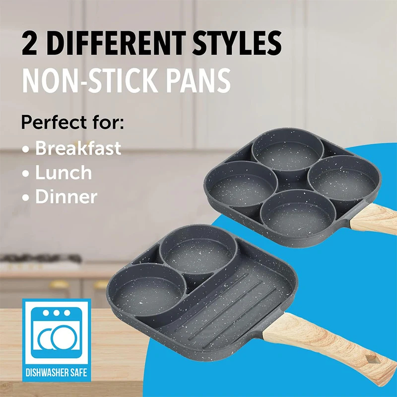 팬케이크 계란 프라이팬 4구 오믈렛 수란 프라이팬 아침 - Mini Pancake Griddle 리뷰 및 가격