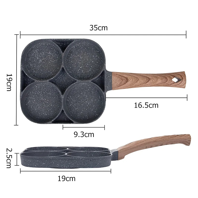 팬케이크 계란 프라이팬 4구 오믈렛 수란 프라이팬 아침 - Mini Pancake Griddle 리뷰 및 가격