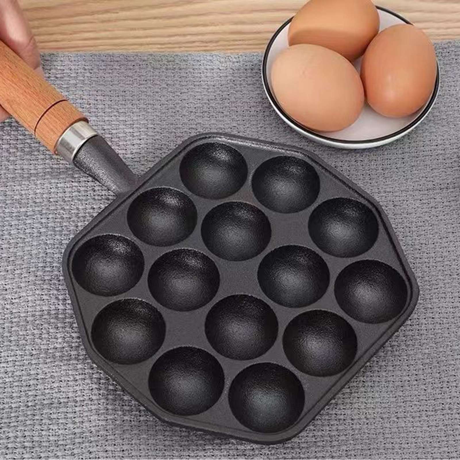 타코야끼 그릴 팬 청소가 쉬운 주철 문어 미트볼 몰드  - Takoyaki Grill Plate 리뷰 및 가격