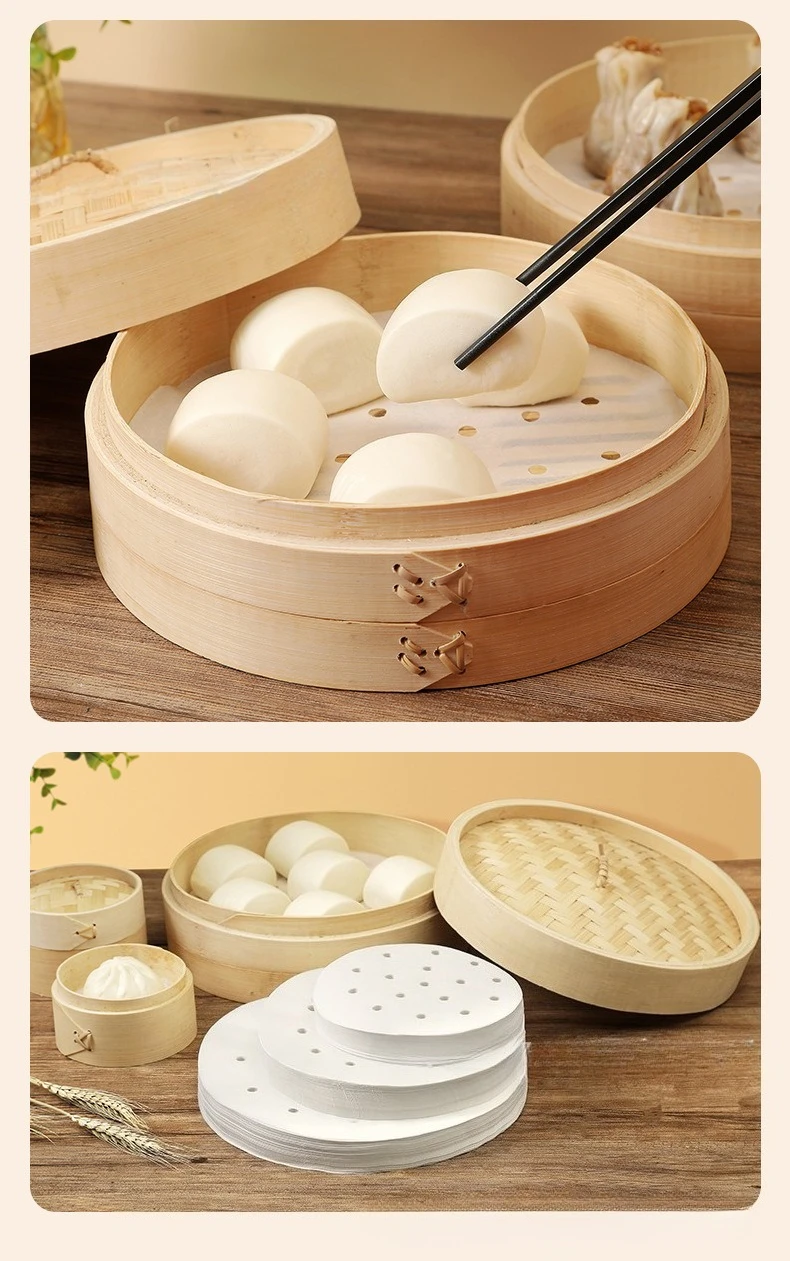 100개 식품 등급 일회용 찜 종이 논스틱 찜 종이 찜 - Bao Steamer Bamboo 리뷰 및 가격