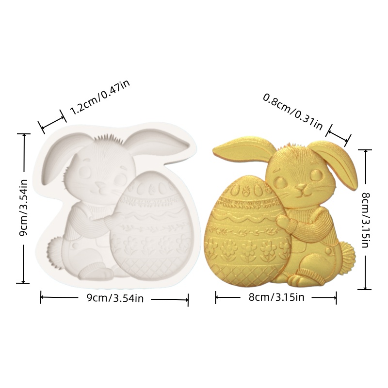 부활절 달걀을 든 토끼 실리콘 베이킹 몰드 (오버롤 디 - Bunny Cake Mold 리뷰 및 가격